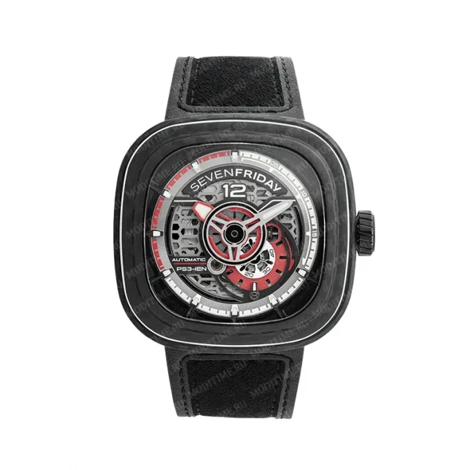 SEVENFRIDAY PS3/02 "Ruby Carbon"