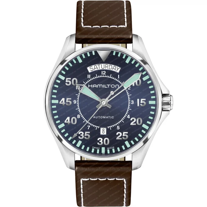 Hamilton Khaki Aviation Pilot Day Date Auto H64615545