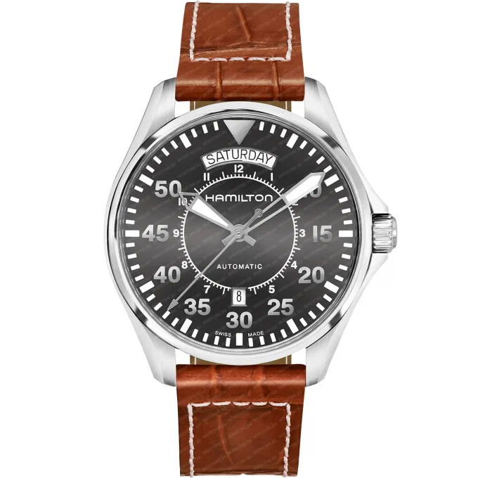 Hamilton Khaki Aviation Pilot Day Date Auto H64615585