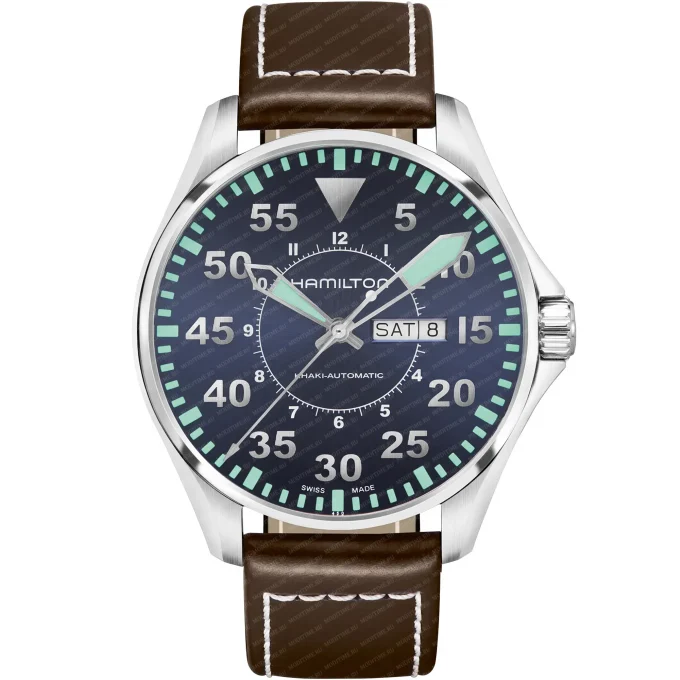 Hamilton Khaki Aviation Pilot Day Date Auto H64715545