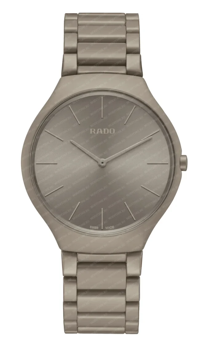 Rado True Round Thinline Les Couleurs™ Le Corbusier Grey brown natural umber 32141 R27098682