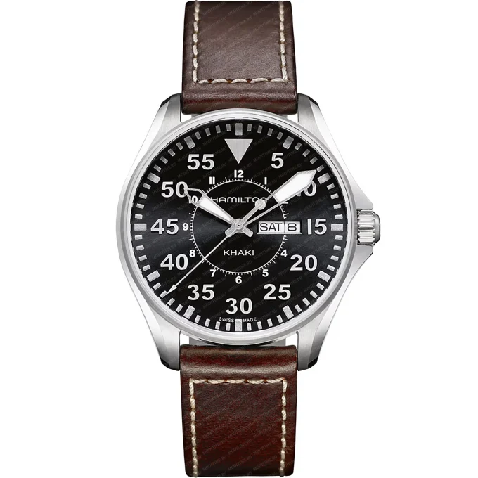 Hamilton Khaki Aviation Pilot Day Date Quartz H64611535