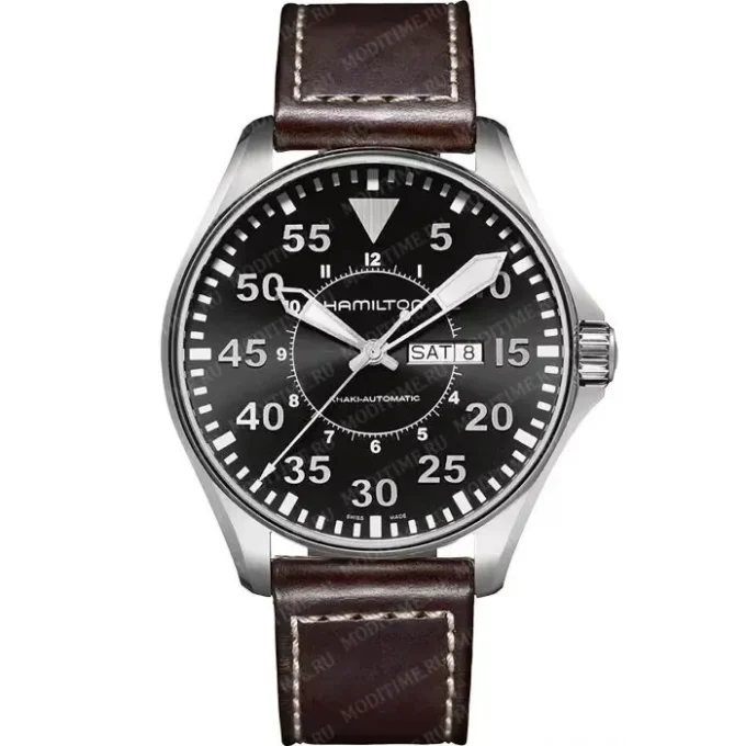 Hamilton Khaki Aviation Pilot Day Date Auto H64715535