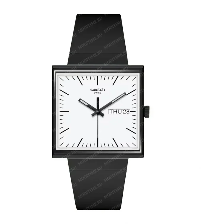 Часы SWATCH SO34B700 WHAT IF…BLACK? BioCeramic